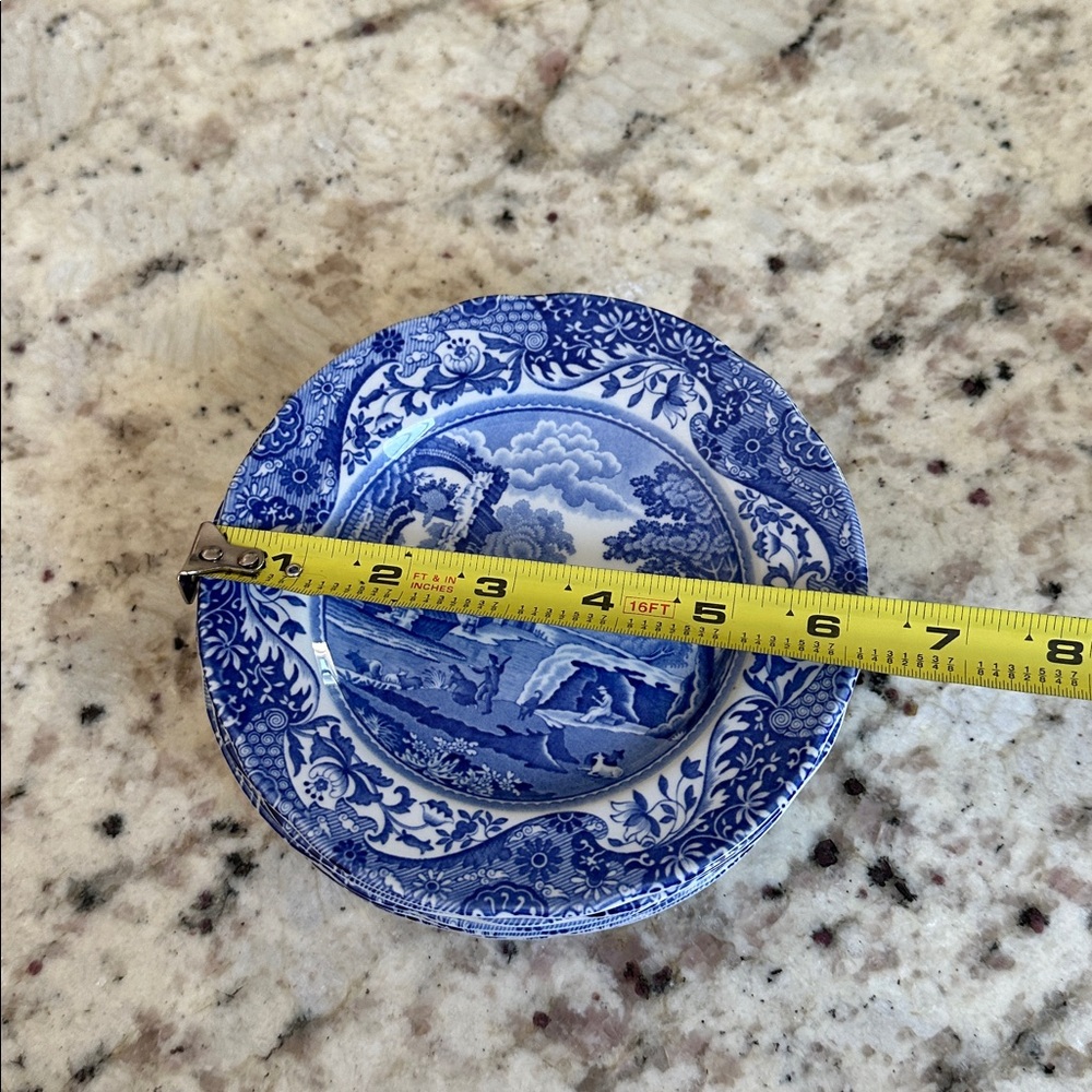 Spode Blue Italian Tea Plate Set of 8 - Picture 10 of 10